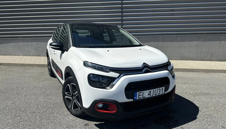 Citroen C3 cena 44900 przebieg: 105000, rok produkcji 2021 z Łódź małe 172